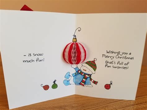 The inside of my Inky Antic snowman card. | Cards, Christmas cards, Diy ...