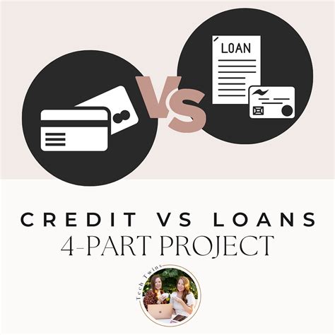 Credit vs Loans 4-Part Infographic Project | Tech Twins