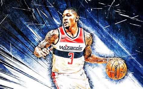 Download wallpapers Bradley Beal, NBA, grunge art, Washington Wizards ...