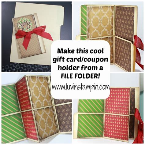 File Folder Fun Fold Gift Wowza Wednesday 11 Luvin Stampin