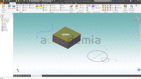 Extrusión herramienta de creación de Autodesk Inventor YouTube