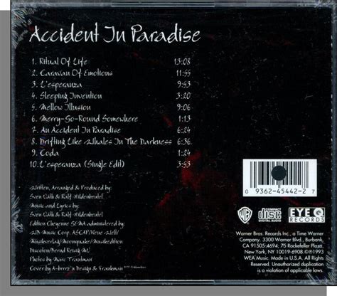 Sven Vath An Accident In Paradise New 1993 Trance Cd Ebay