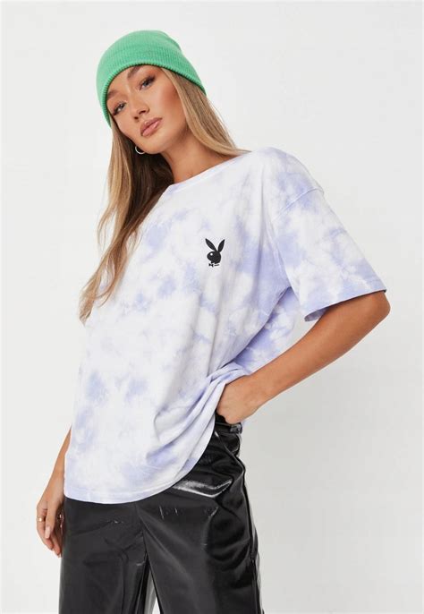 MISSGUIDED KOSZULKA OVERSIZE TIE DYE PLAYBOY M 11923372373