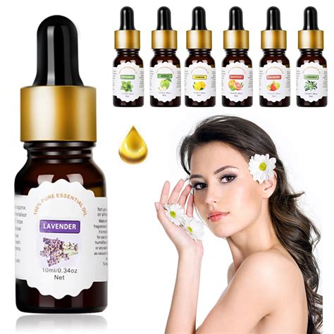 10ml Aromatherapy Essential Oil Water Soluble Flower Fruit Plant For