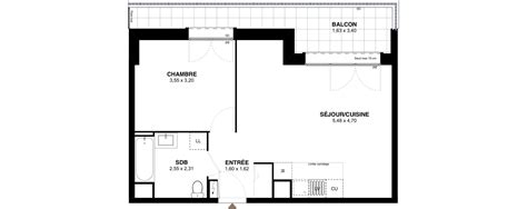 Plan Appartement T2 De 45 48 M² Neuf à Lhaÿ Les Roses Résidence N