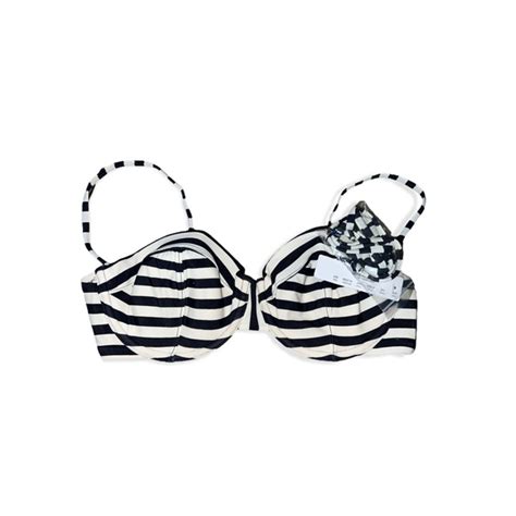 J Crew Swim Nwt Jcrew Underwire Bikini Top In Classic Stripe