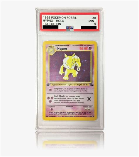 Psa St Edition Hypno Pokemon Hypno Fossil Holo X