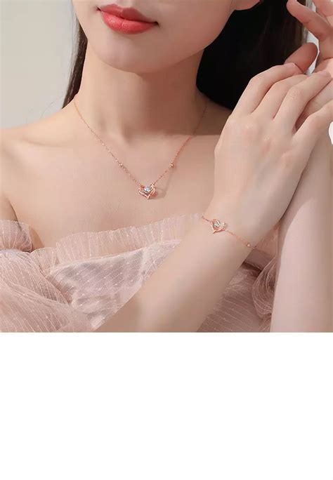 Buy Zafiti Sterling Silver Plated Rose Gold Fashion Simple Angel