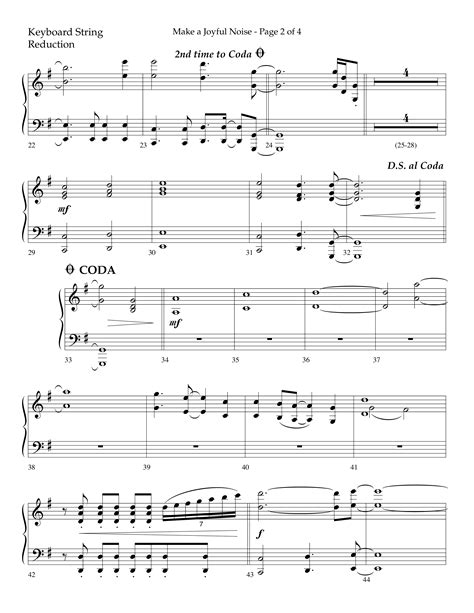 Make A Joyful Noise Choral Anthem Satb String Reduction Sheet Music