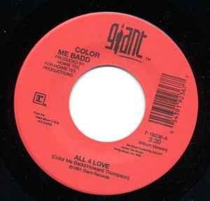 Color Me Badd – All 4 Love / Color Me Badd (1991, Vinyl) - Discogs