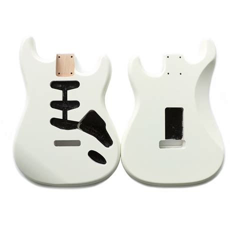 Sss Alder Vintage White Strat Guitar Body Nitro Satin Finished China Alder Wood Guitar Body