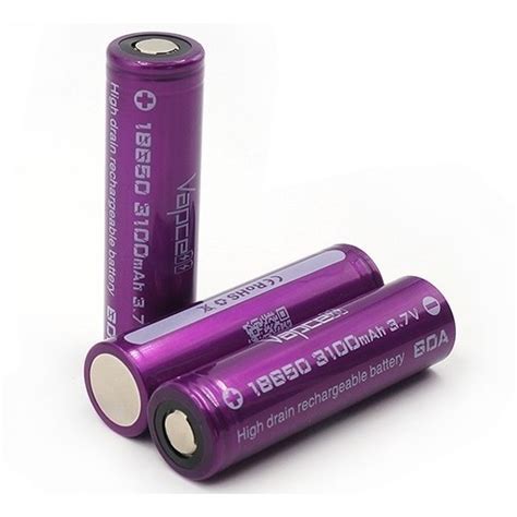 Original VapCell 18650 Battery 3100mAh 60A Rechargeable Batteries