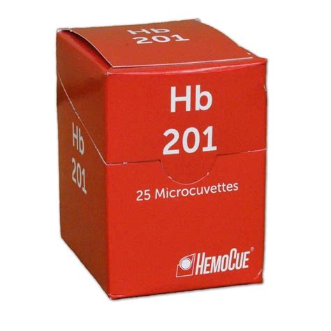 Hemocue Hb 201 Analizador De Hemoglobina Microcuvettes 25 Unidades Por Paquete