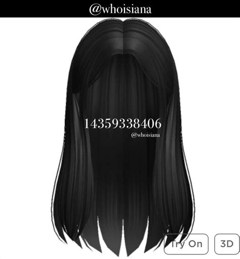 Soft Long Straight Hime Hair Black Black Hair Roblox Red To Blonde