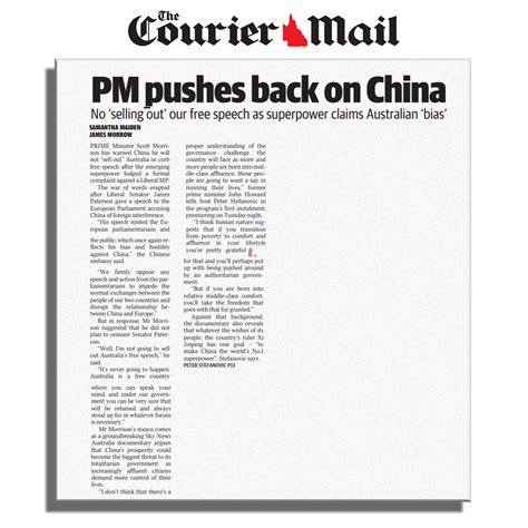 Pm Pushes Back On China