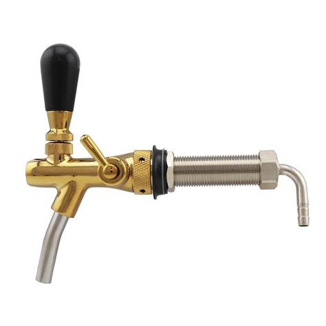 Adjustable Draft Beer Tap Flow Control Beer Faucet With Long Shank