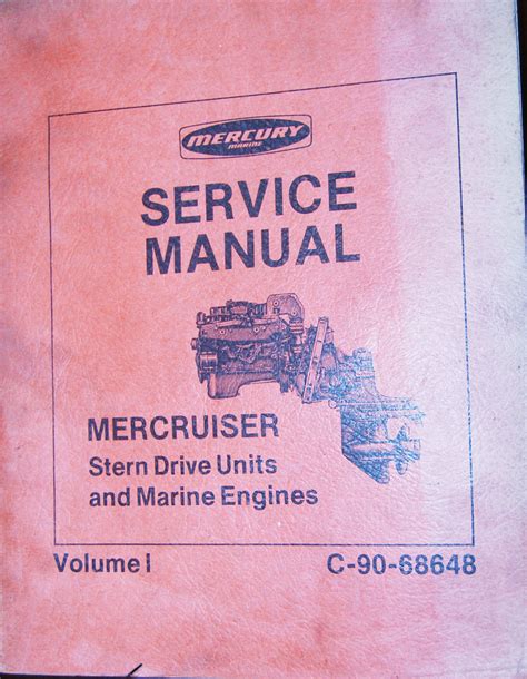 Mercruiser Stern Drive Service Manual Catalogs