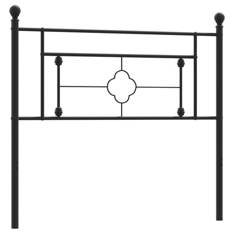 VidaXL Metal Headboard Black 107 Cm VidaXL Au