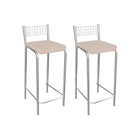 Banqueta De Cozinha Gênova b cr Un Cromado courano Nude Kappesberg Leroy Merlin