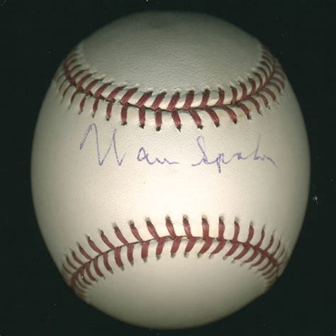 Warren Spahn Autographed Signed Baseball Historyforsale Item 283035