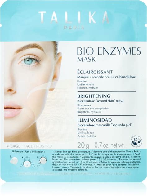 Talika Bio Enzymes Mask Brightening Mascarilla Iluminadora En Forma De