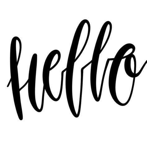 Hello Calligraphy! Stickers for iMessage by Svetlana Tokarenko