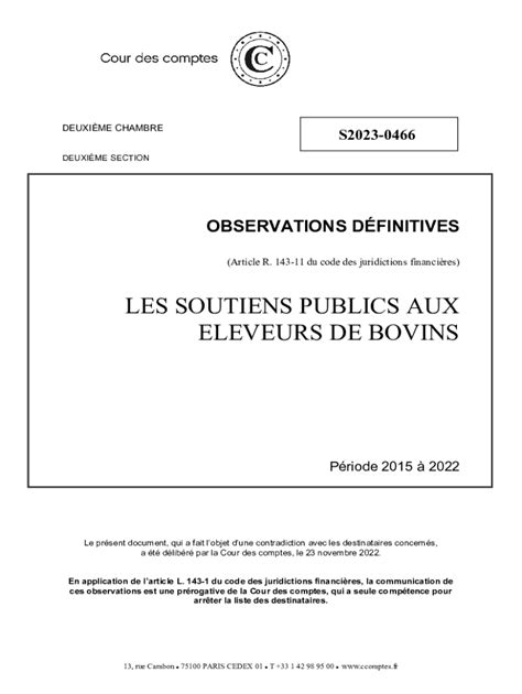 Remplissable En Ligne Observations Dfinitives Les Soutiens Publics Aux