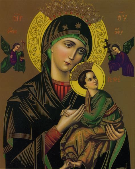 Our Lady Of Perpetual Help Catholic Picture Print Etsy