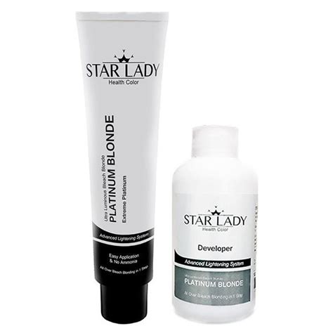 کرم بی رنگ کننده استارلیدی مدل Platinum Blonde خرید قیمت کاریز بیوتی