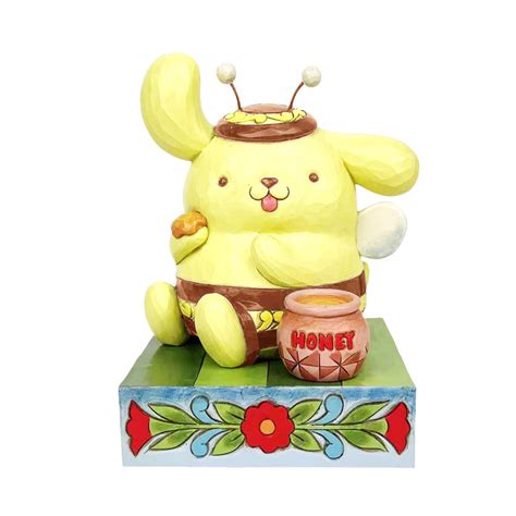 Jim Shore Sanrio Pompompurin Bumble Bee Figurine Sparkle Castle