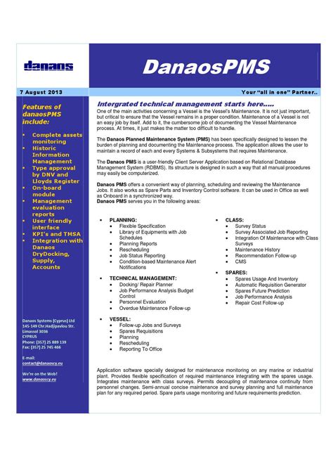 Danaos Pms By Yiannis Stylianou Issuu