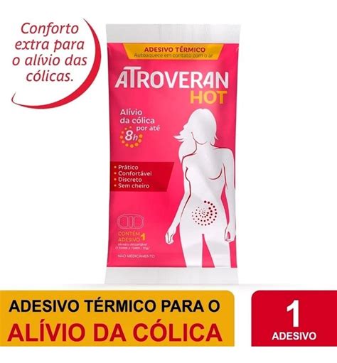 Kit 10 Atroveran Hot Adesivo Térmico Alívio Da Cólica Frete grátis