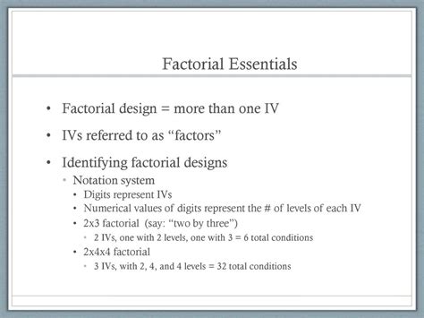 Chapter 8 Experimental Design Ii Factorial Designs Ppt Download