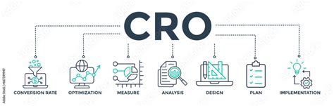 cro banner web icon vector illustration concept  conversion rate