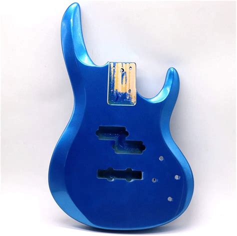 Giaogiao Unfinished Electric Guitar Body Metallic Blue Color Electric Bass Guitar