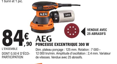 Promo PONCEUSE EXCENTRIQUE 300 W Chez E Leclerc Brico