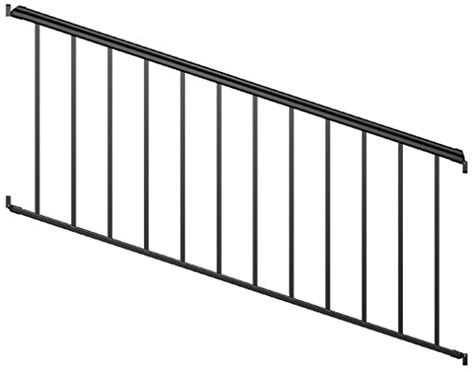 Textured Black Aluminum Baluster Railing Kit Afco Industries Arr225lrk Series 225 Level Rail