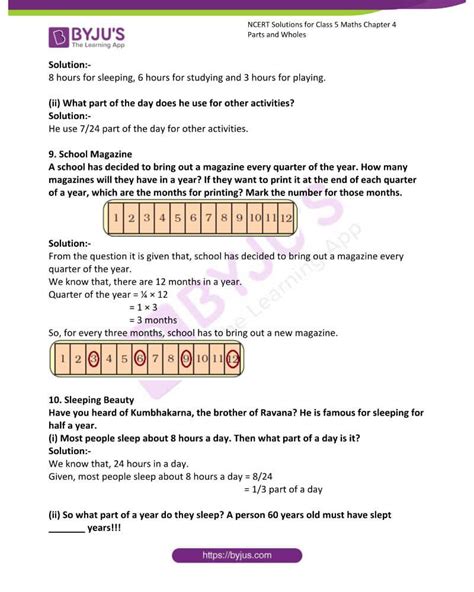 Ncert Solutions Class Maths Chapter Parts And Wholes Byju S