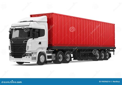 Container Truck Illustration | CartoonDealer.com #267726316