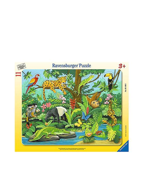 Ravensburger Kinderpuzzle Tiere Im Regenwald Teile Keine Farbe