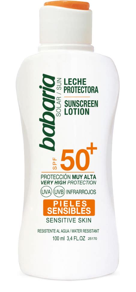 Babaria Sun Sunscreen Lotion Sensitive Skin SPF 50 100 Ml Ab 10 50