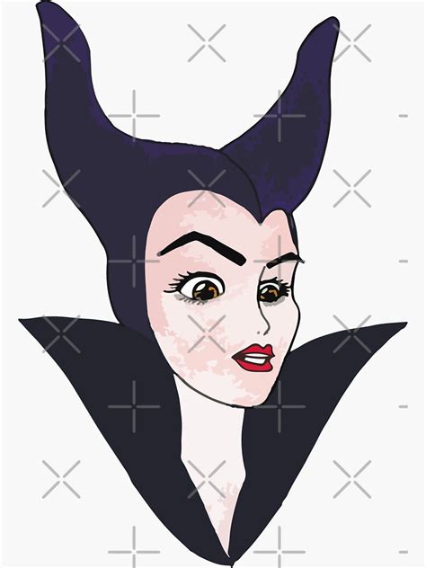 Maleficent Anime Fan Art Sticker For Sale By Elioevang Redbubble