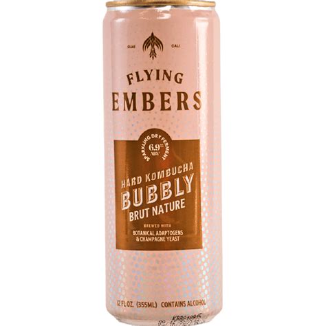 Kombucha Bubbly Flying Embers Buy Malt Beverage Online Half Time