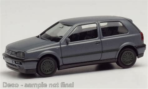 Miniature Volkswagen Golf Herpa Iii Vr Grise Voiture Miniature