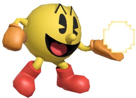 Classic Pac Man Holding A Power Pellet By Transparentjiggly64 On Deviantart