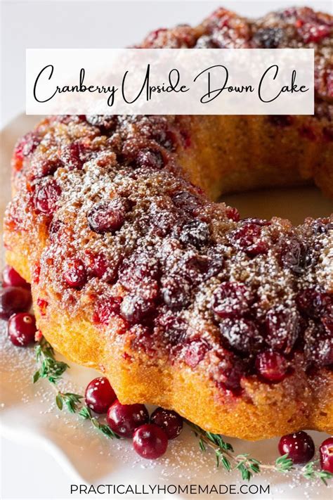 Easy Cranberry Upside Down Bundt Cake Recipe With A Cake Mix Artofit