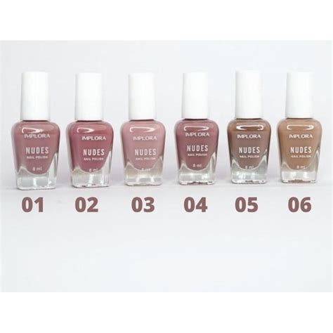 Jual Implora Nail Polish NUDE SERIES Kutek Warna Soft Pastel Shopee