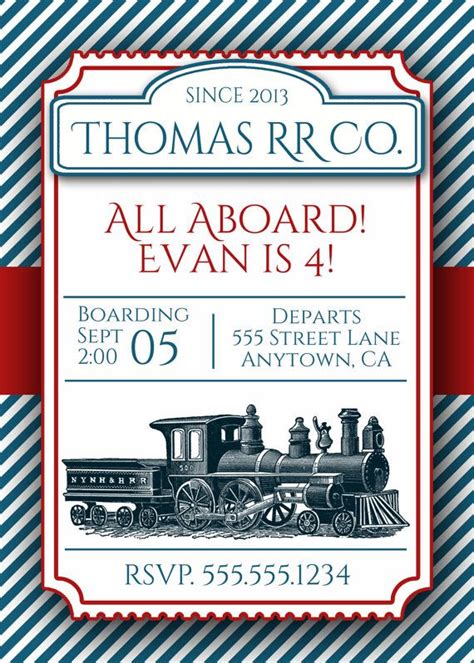 Trains Birthday Party 6th Birthday Parties Birthday Cards Train