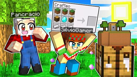 ¡minecraft Pero Crafteamos Mini Chunks Personalizados 😱😂 Minecraft Con Silviogamer Y Dany Youtube