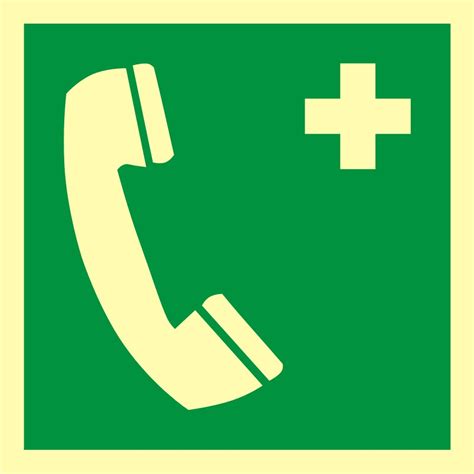 Znak Ewakuacyjny Telefon Alarmowy BHPonline